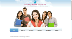 Desktop Screenshot of priorityhealtheducation.com