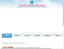 Tablet Screenshot of priorityhealtheducation.com